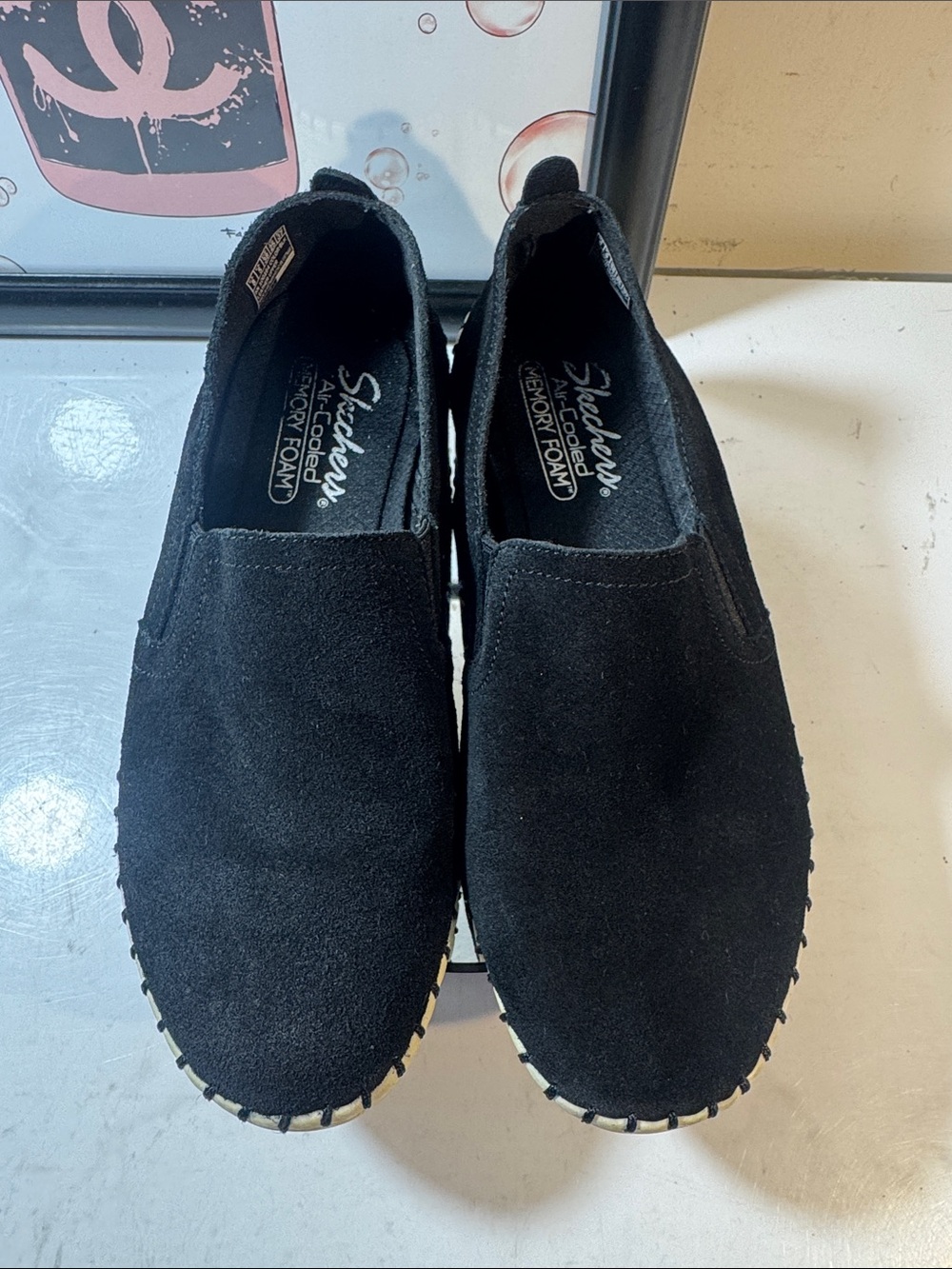 Skechers Sepulveda 2.0 So Smooth Black Slip-On Sneakers - Women’s Size 8